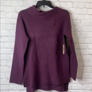 Max Studio purple sweater sz med